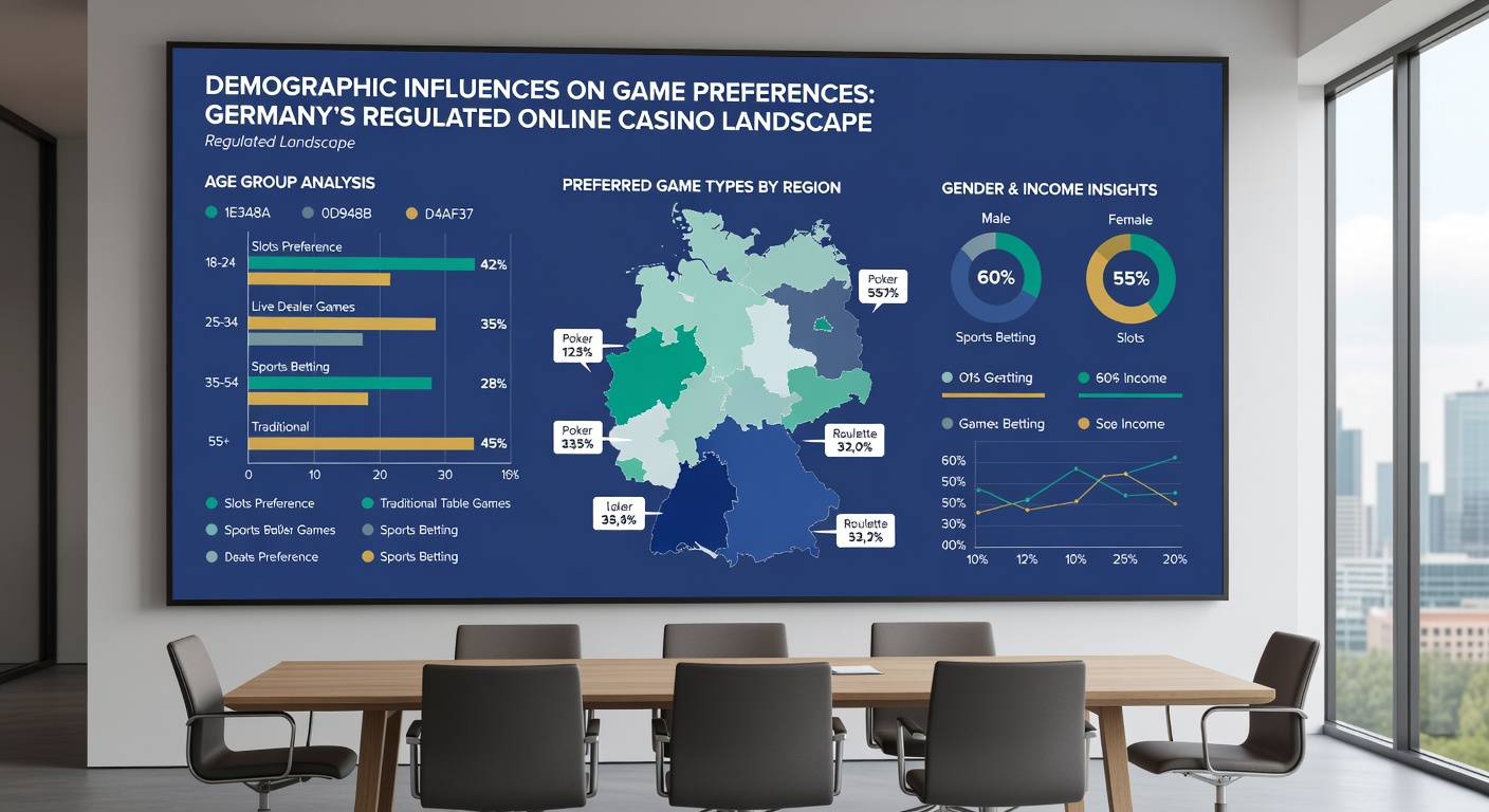 Regionale demografische Verteilung von Casino-Nutzern in Deutschland