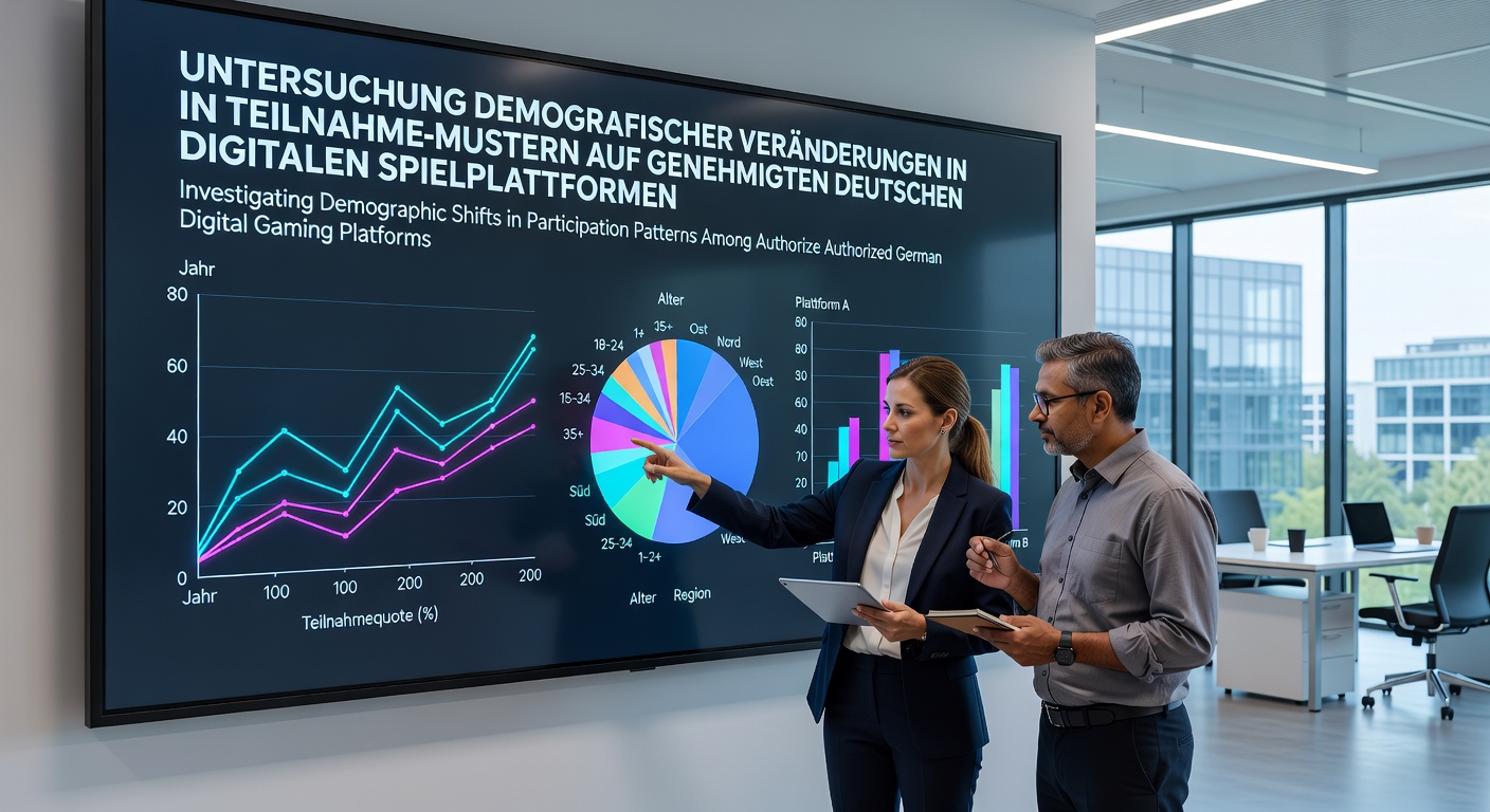 Grafik zu demografischen Teilnahmemustern auf deutschen Gaming-Plattformen mit Alters- und Geschlechterverteilungen