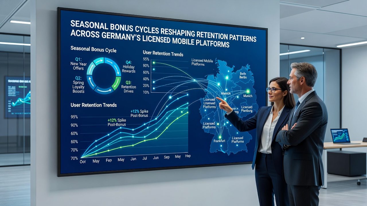 Datenvisualisierung zu Nutzerbindung und Bonuszyklen auf deutschen Mobile-Plattformen