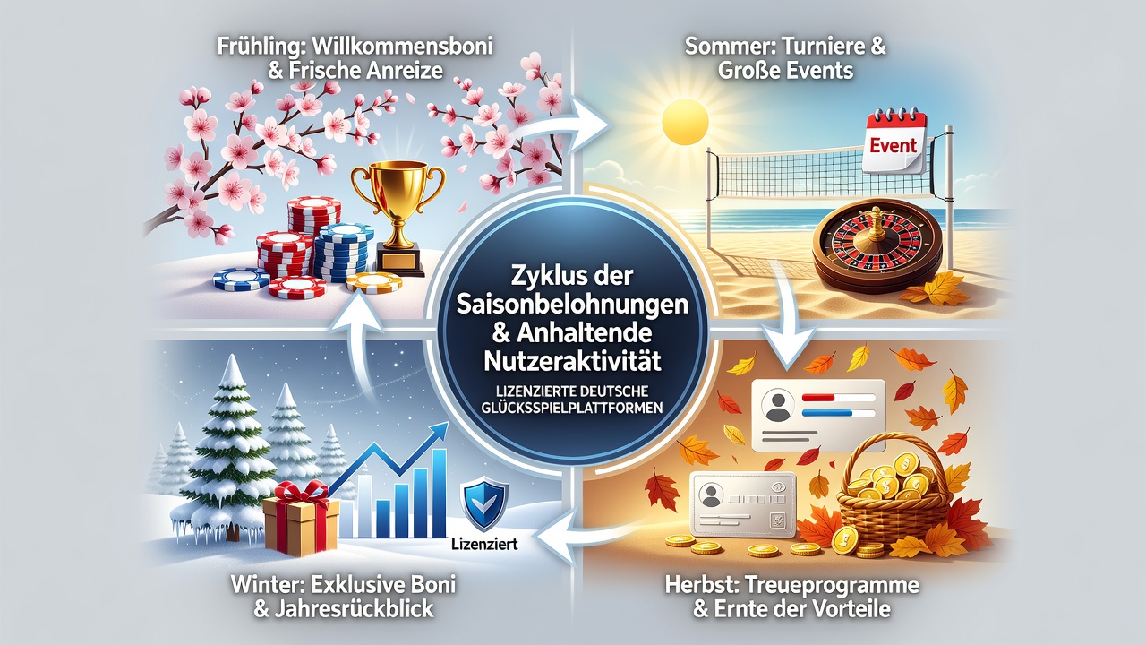 Übersicht über saisonale Belohnungsstrukturen auf regulierten deutschen Glücksspielplattformen